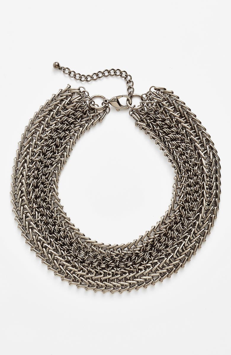 Tasha Chain Mesh Collar Necklace, Alternate, color, 