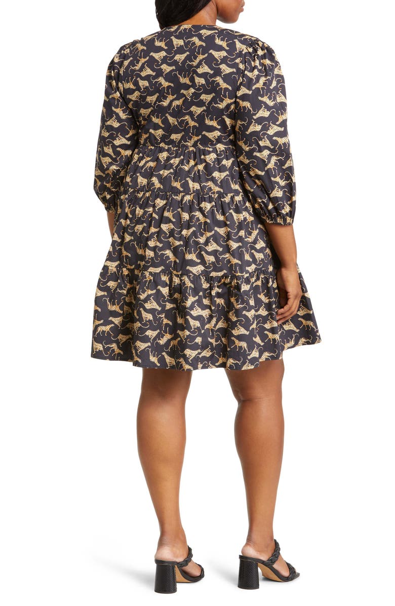 Leota Zariah Floral Stretch Organic Cotton Dress, Alternate, color,