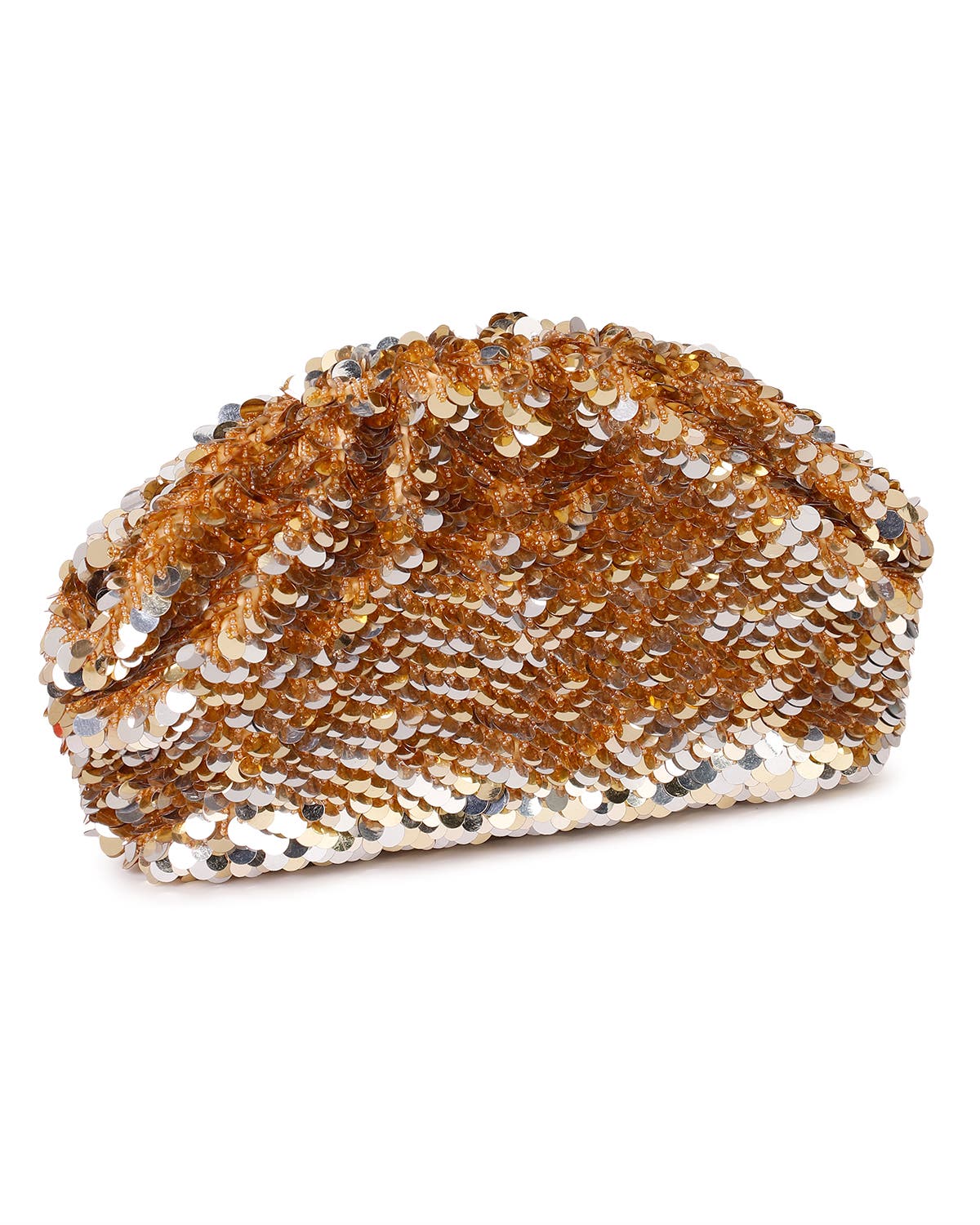 Aya Sequined Frame Clutch, Alternate, color, GOLD/SILVER