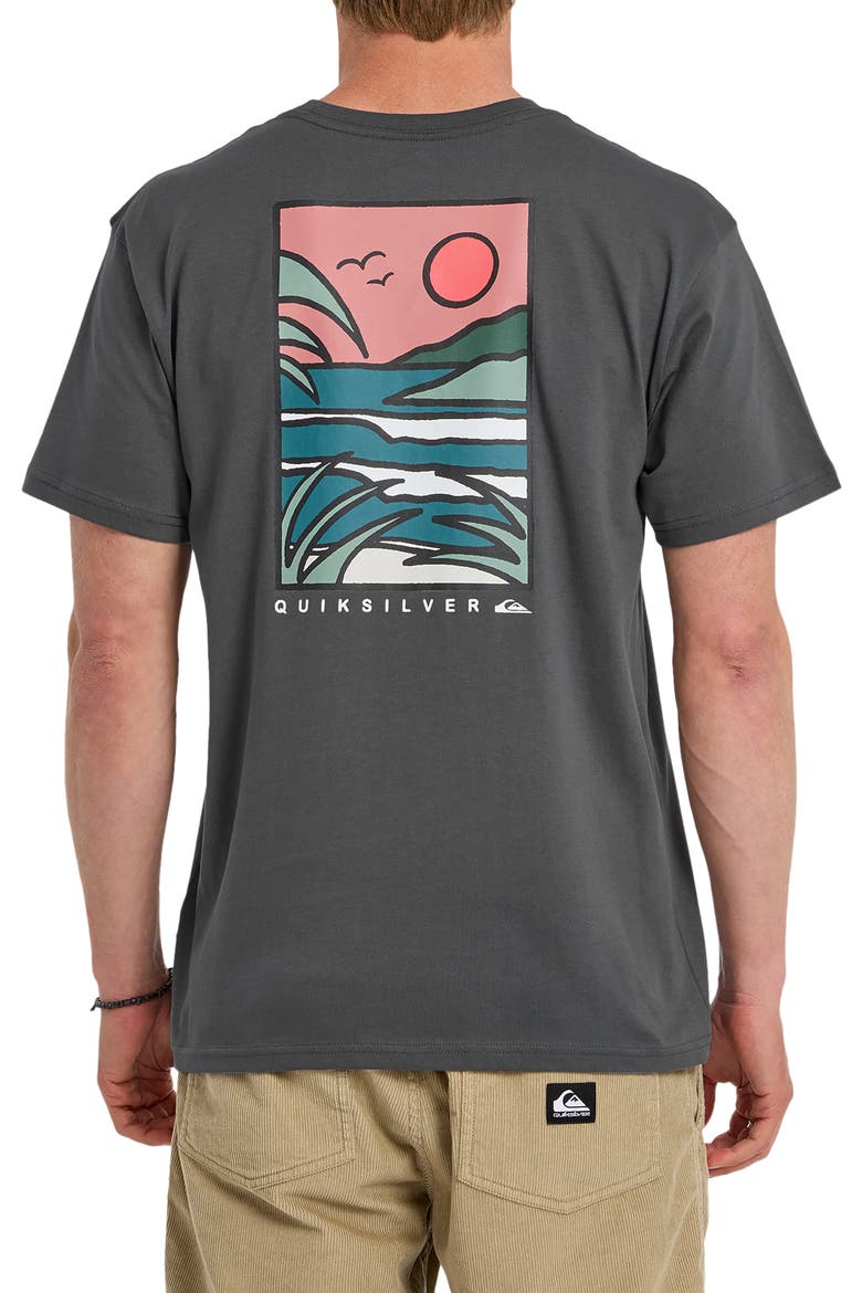 Happy Trails Cotton Graphic T-Shirt, Alternate, color, IRON GATE