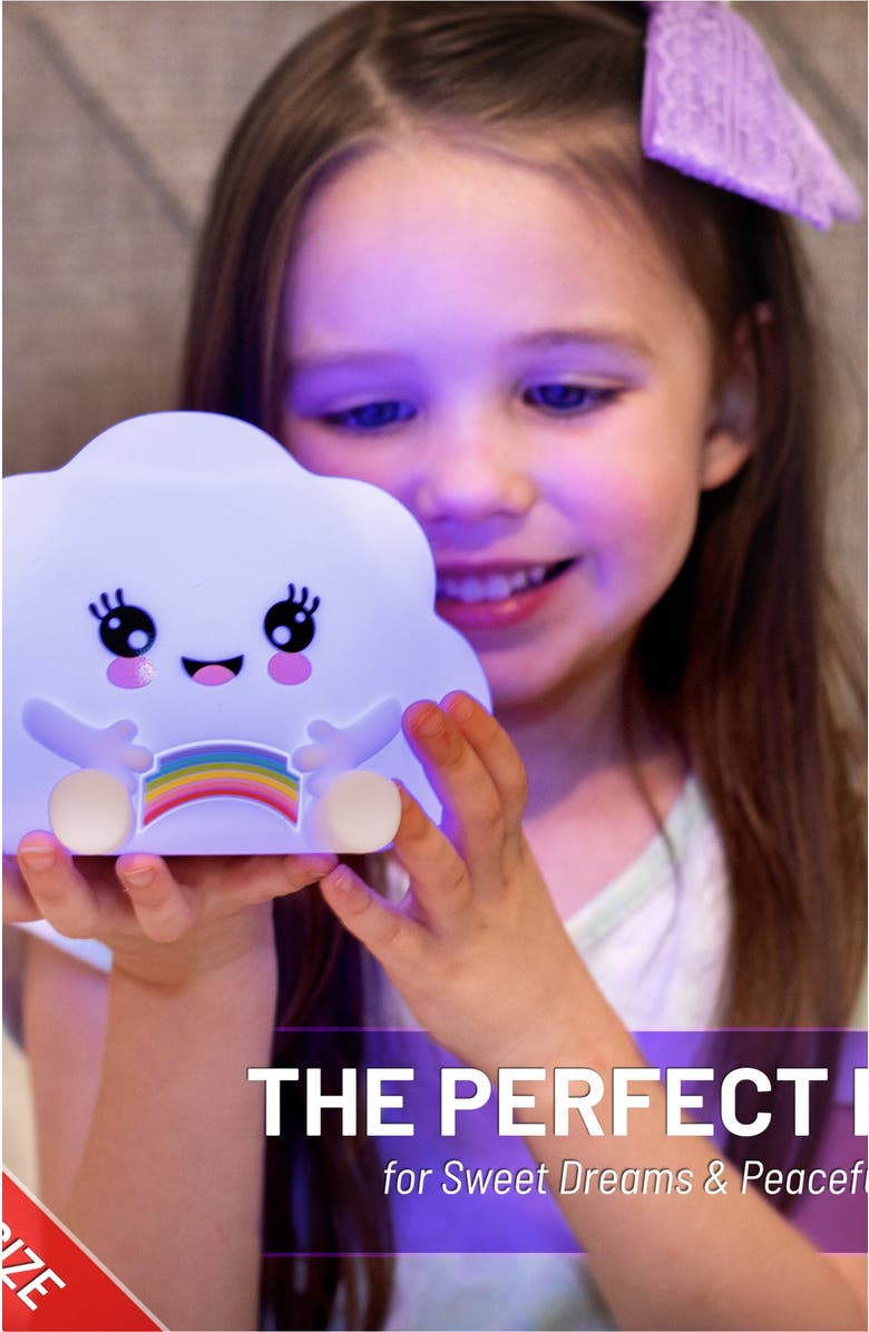 Lumieworld LumiPets<sup>®</sup> Kawaii Cloud Children's Nursery Touch Night Light, Alternate, color, 