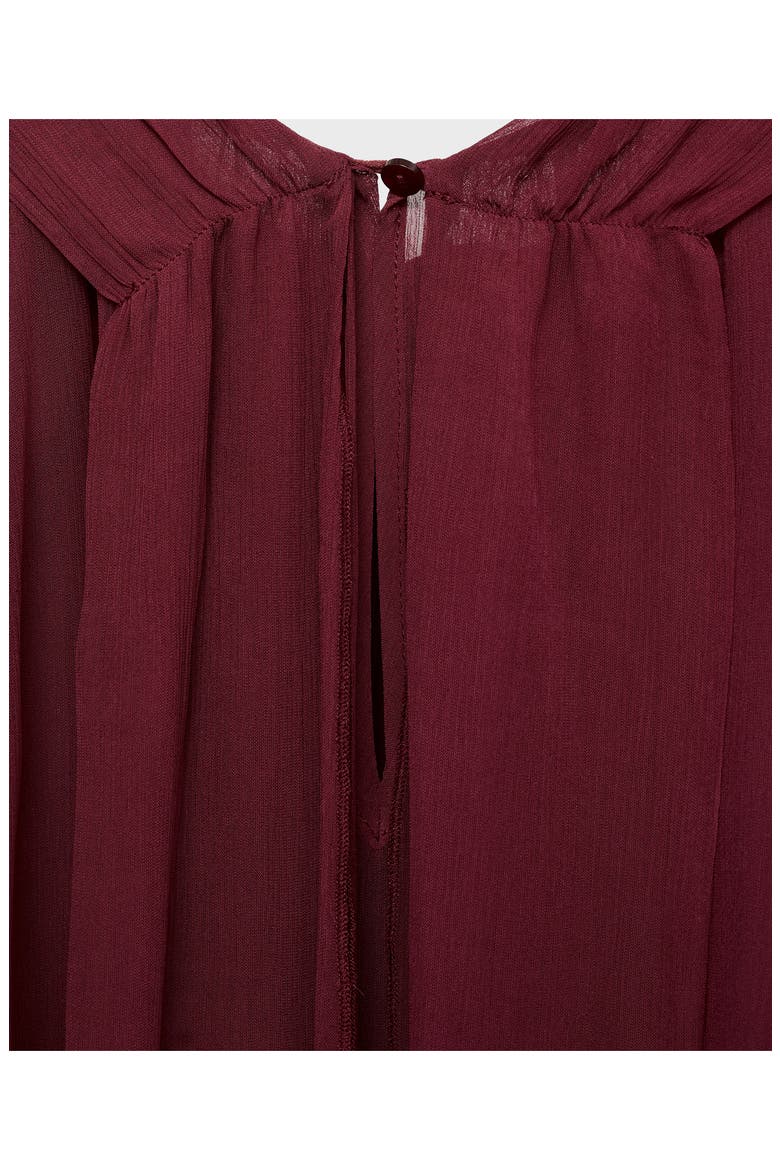 Semisheer Top, Alternate, color, BURGUNDY