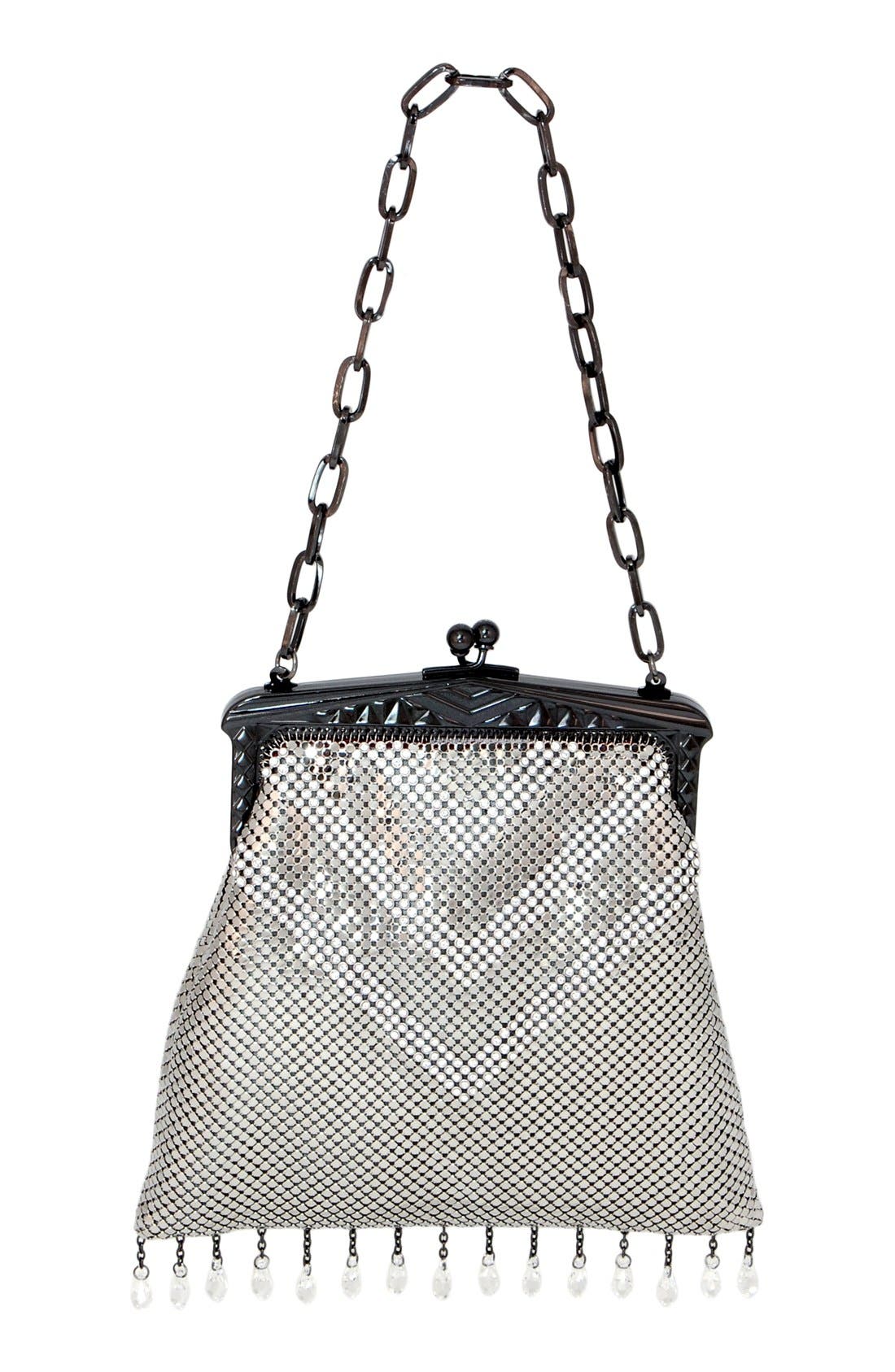 Whiting & Davis 'Heritage - Deco' Mesh Clutch, Main, color, 