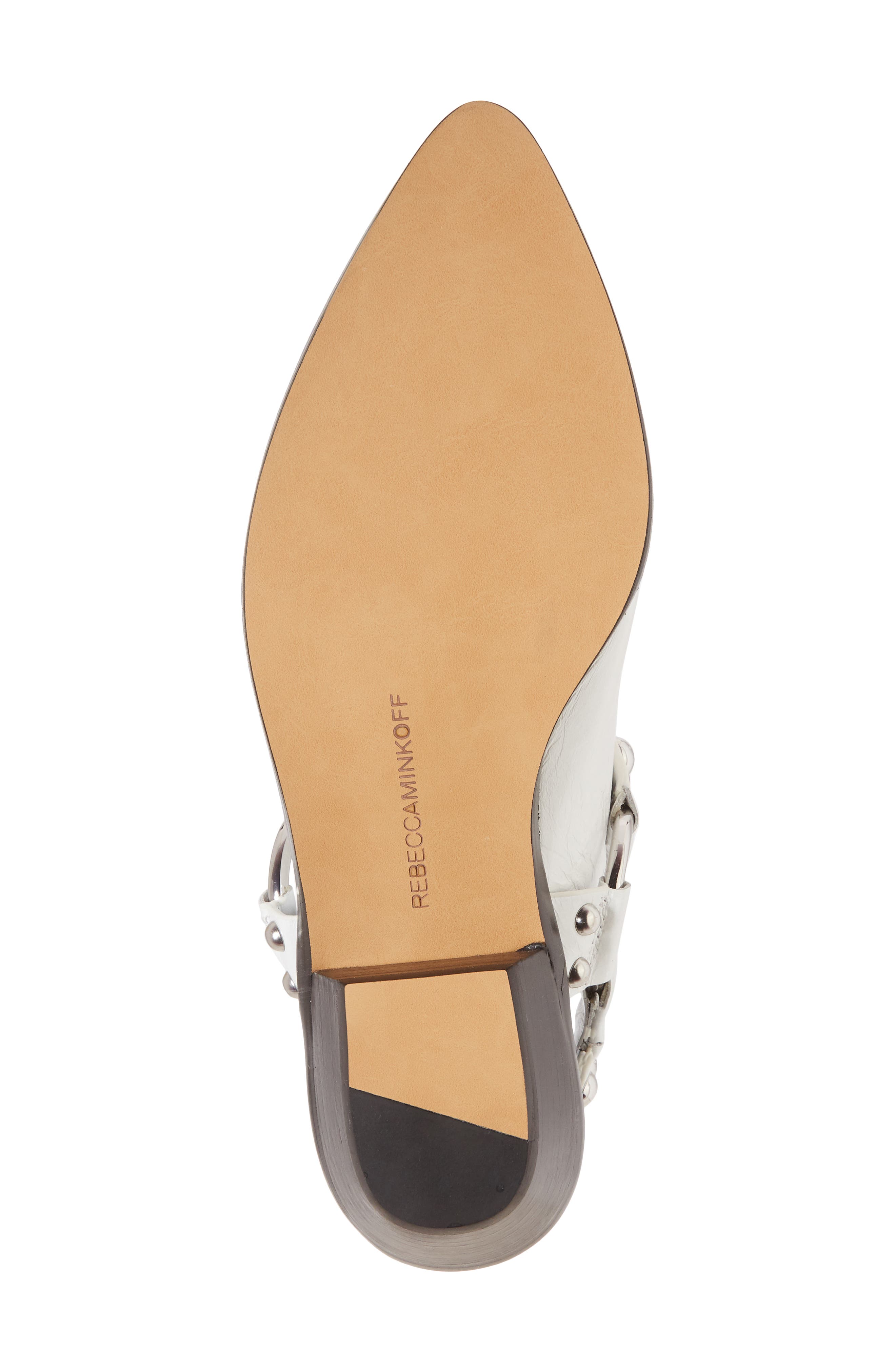 Korlyn Studded Bootie, Alternate, color, WHITE LEATHER
