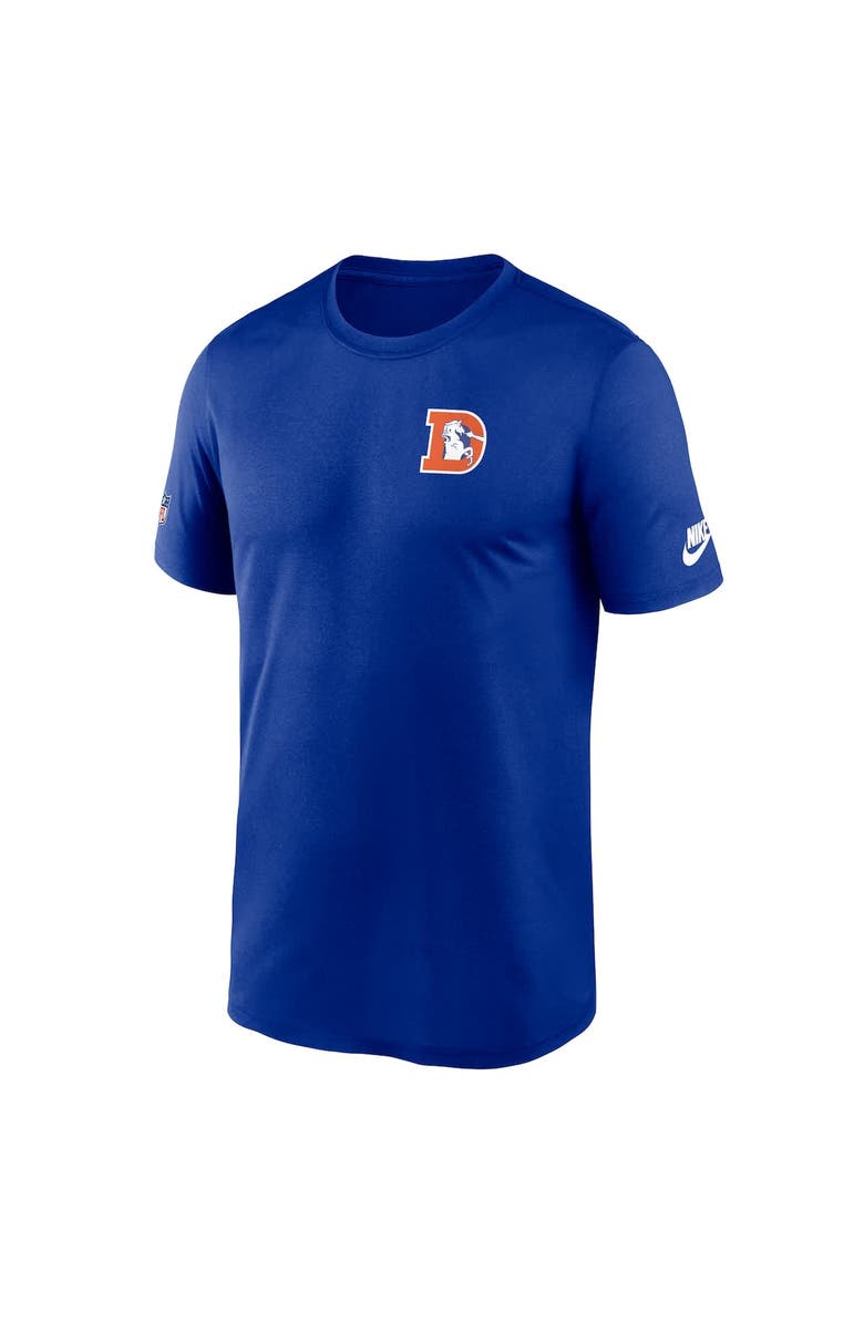 Nike Men's Nike Royal Denver Broncos Sideline Alt Pack Small Logo Legend Performance T-Shirt, Alternate, color, Royal