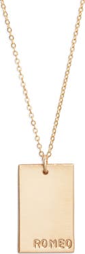 Set & Stones Goldie Hand-Stamped Pendant Necklace