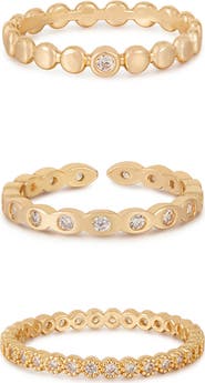 Ettika Set of 3 Stacking Rings