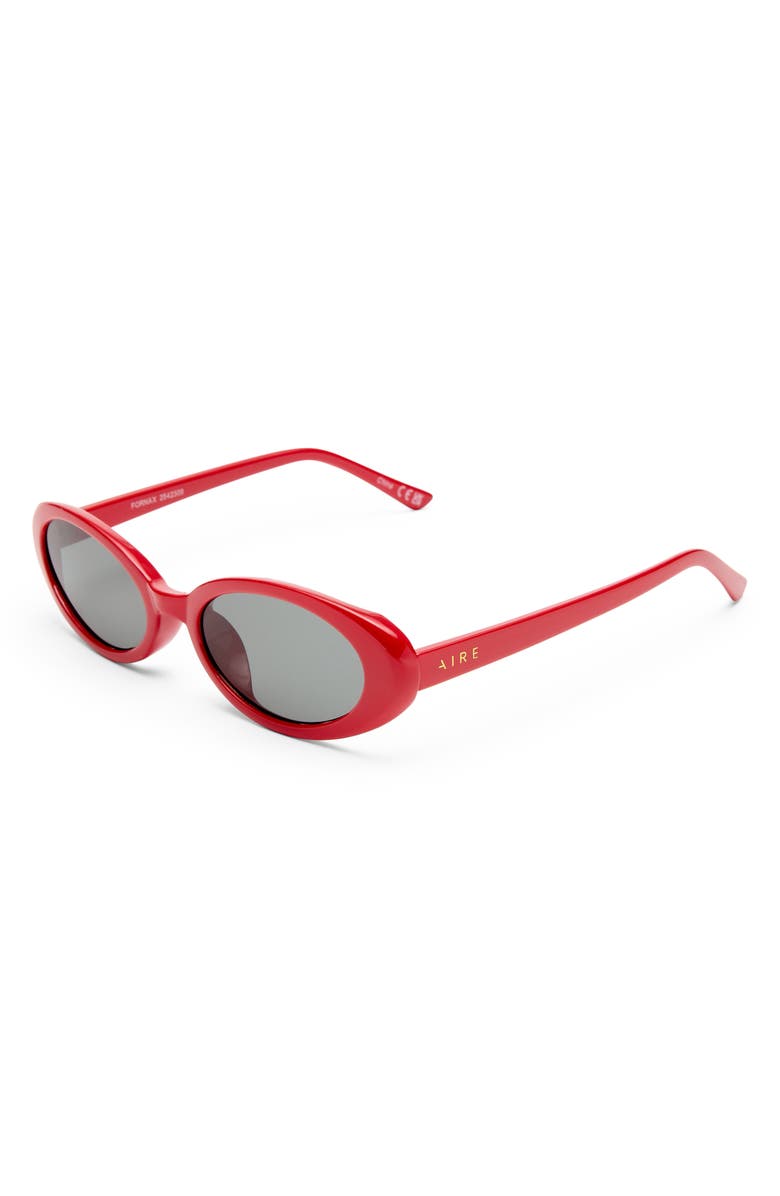 AIRE Fornax 53mm Oval Sunglasses, Alternate, color, Poppy/Smoke Mono