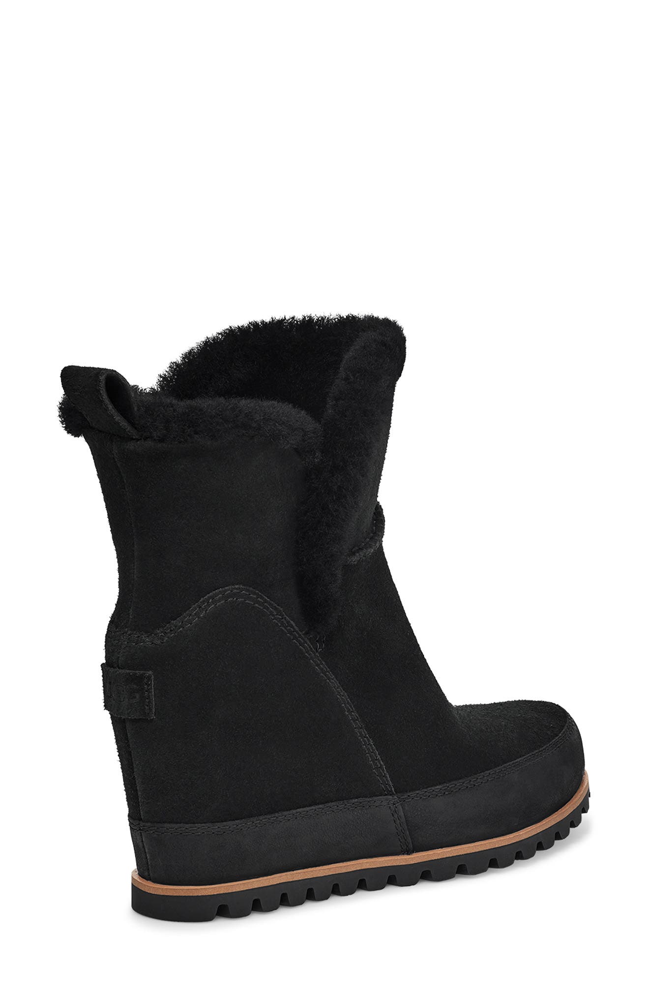 UGG<sup>®</sup> Malvella Waterproof Boot with Genuine Shearling Trim, Alternate, color, 