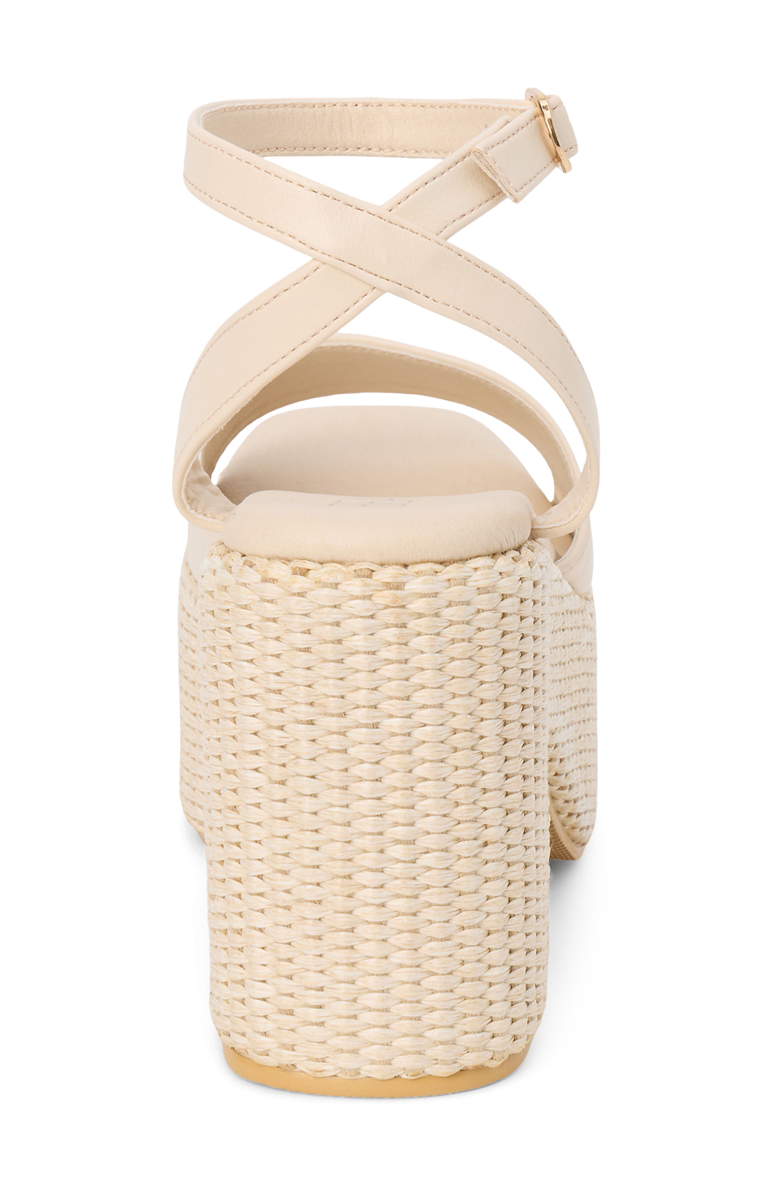 Arden Ankle Strap Platform Sandal, Alternate, color, IVORY