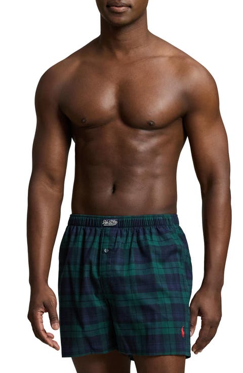 Plaid Cotton Flannel Boxers