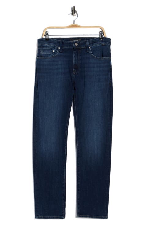 Marcus Slim Straight Leg Jeans (Dark Brushed Ocean City)