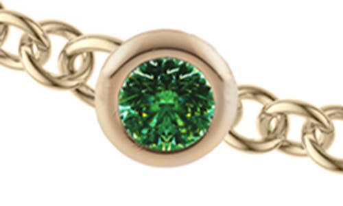 Spinelli Kilcollin Gravity Estrella Emerald Station Necklace In Metallic