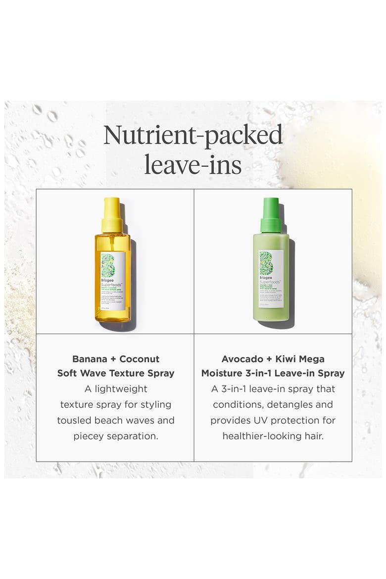 Superfoods™ Avocado + Kiwi Mega Moisture 3-in-1 Leave-In Conditioner, Detangler + UV Protection Spray, Alternate, color, NO COLOR