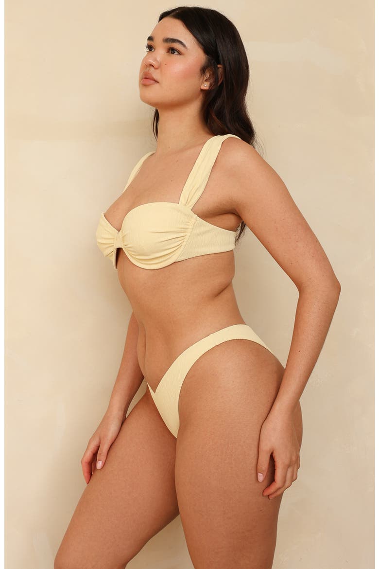 Barbados Underwire Bikini Top, Alternate, color, Honey