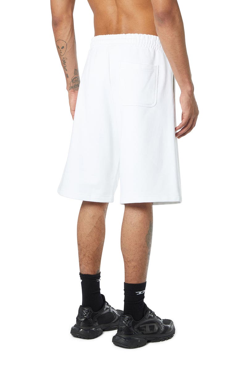 DIESEL<sup>®</sup> P-Crow-Div Sweat Shorts, Alternate, color, White
