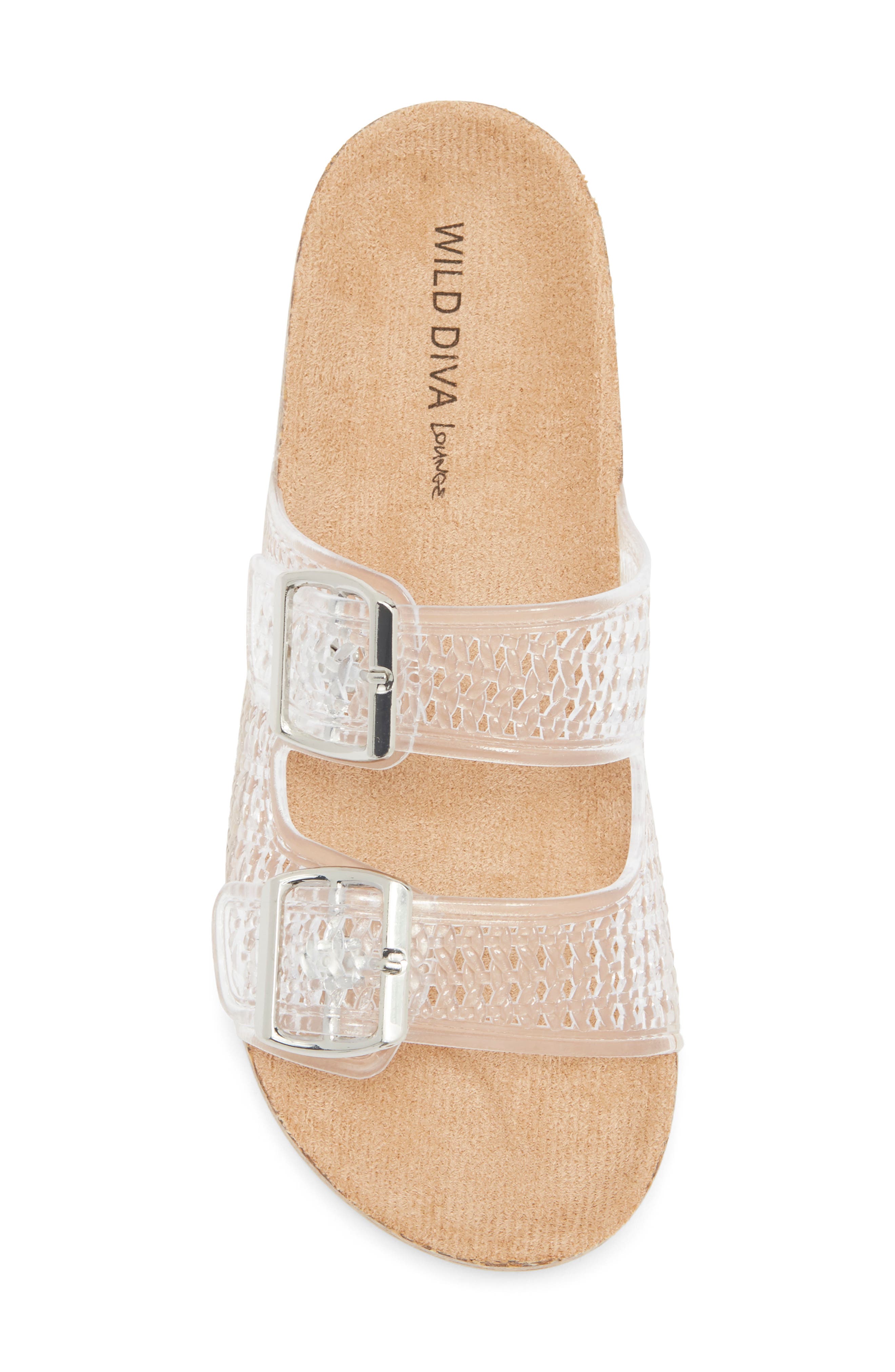 Audrina Sandal, Alternate, color, CLEAR