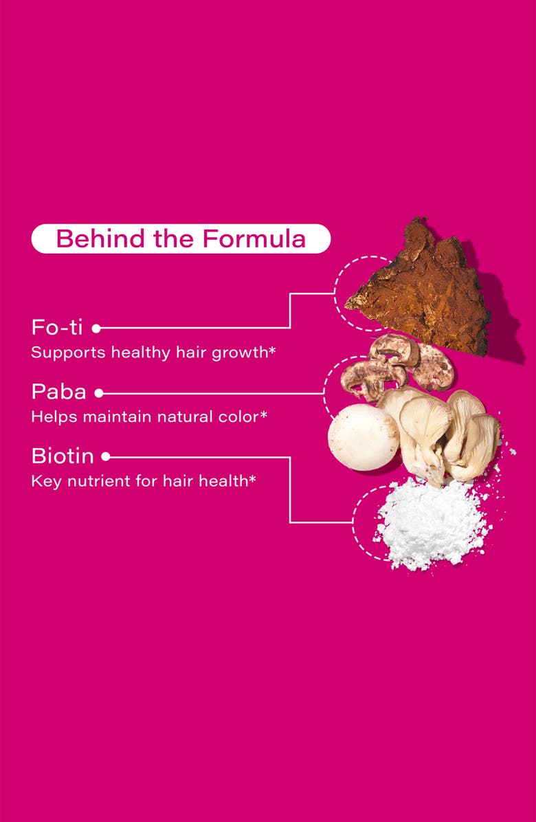 Hum Nutrition Hair Strong Capsules, Alternate, color, Dark Pink