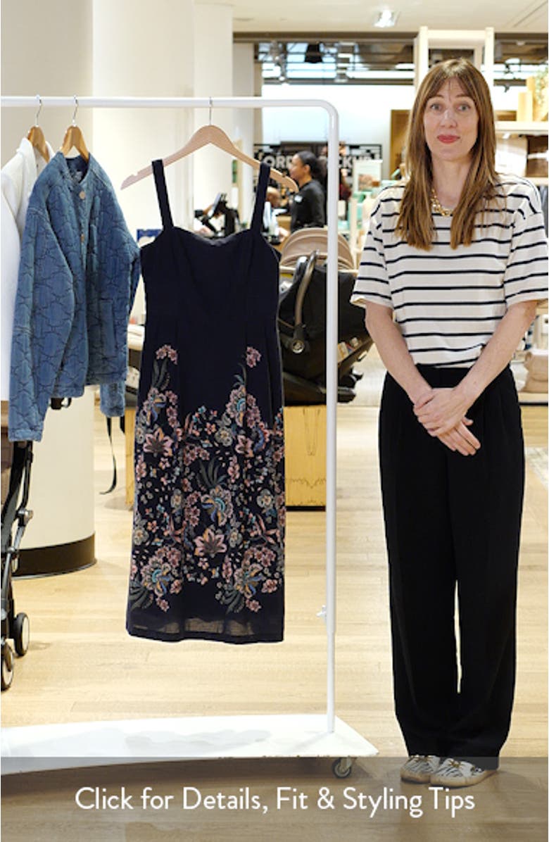 Floral Print Sleeveless Midi Dress, sales video thumbnail