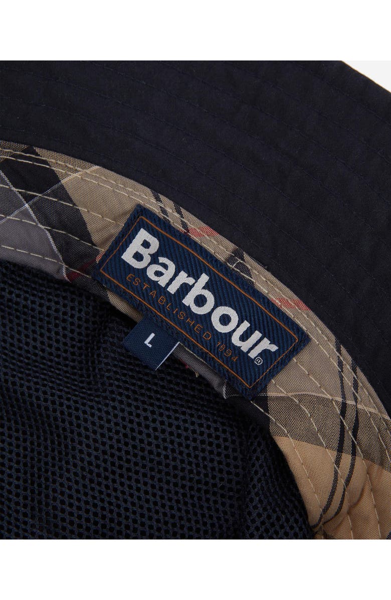 Barbour Waxed Cotton Bucket Hat, Alternate, color,