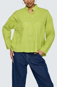 LUUKAA Serina Mandarin Collar Shirt