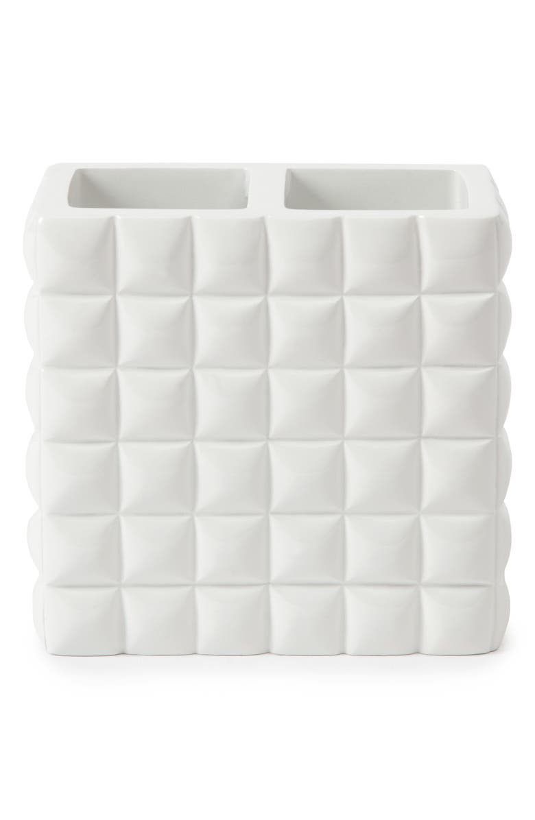 Kassatex Piazza Toothbrush Holder, Main, color, White