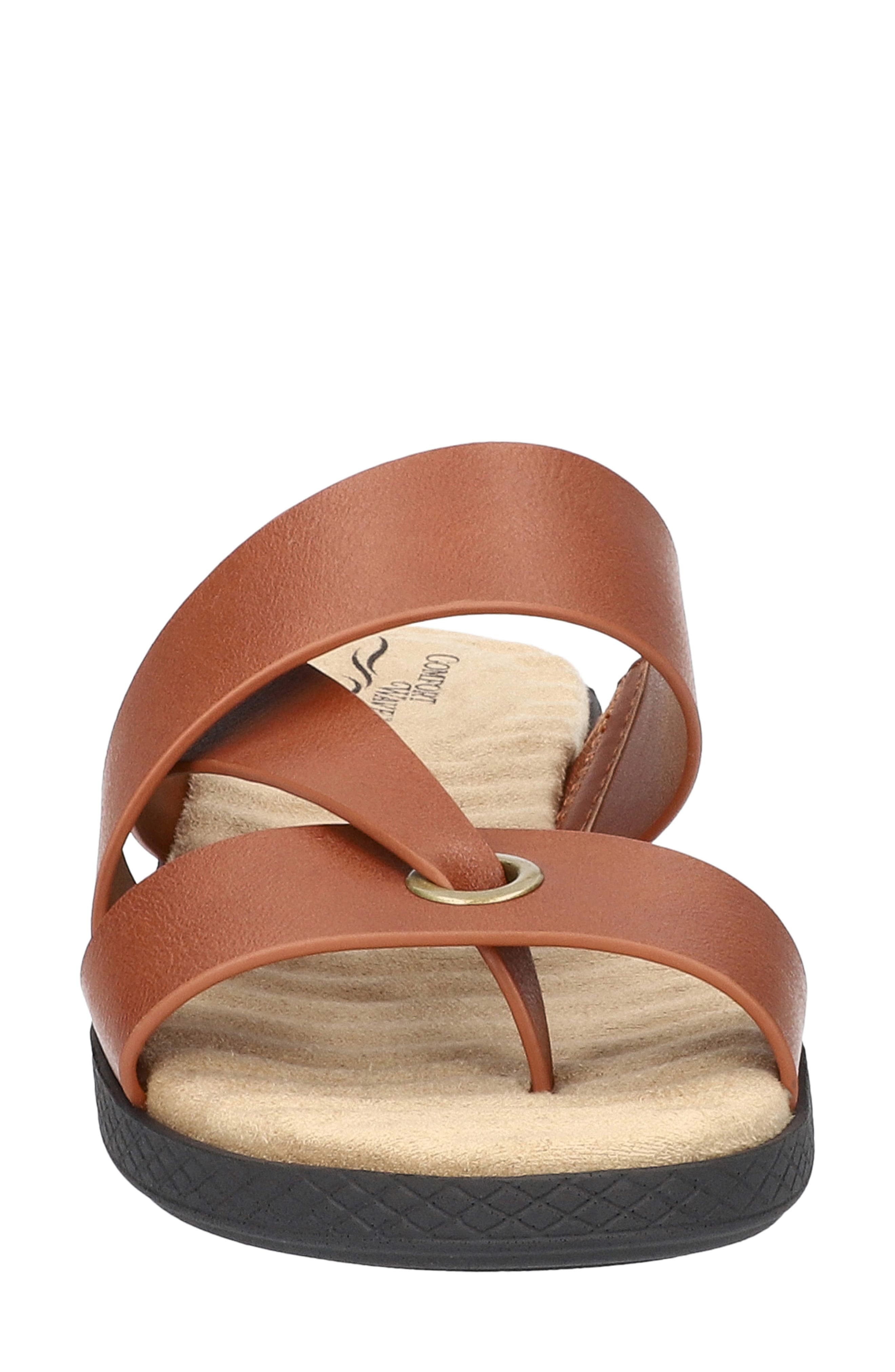 Gulf Toe Thong Sandal, Alternate, color, COGNAC