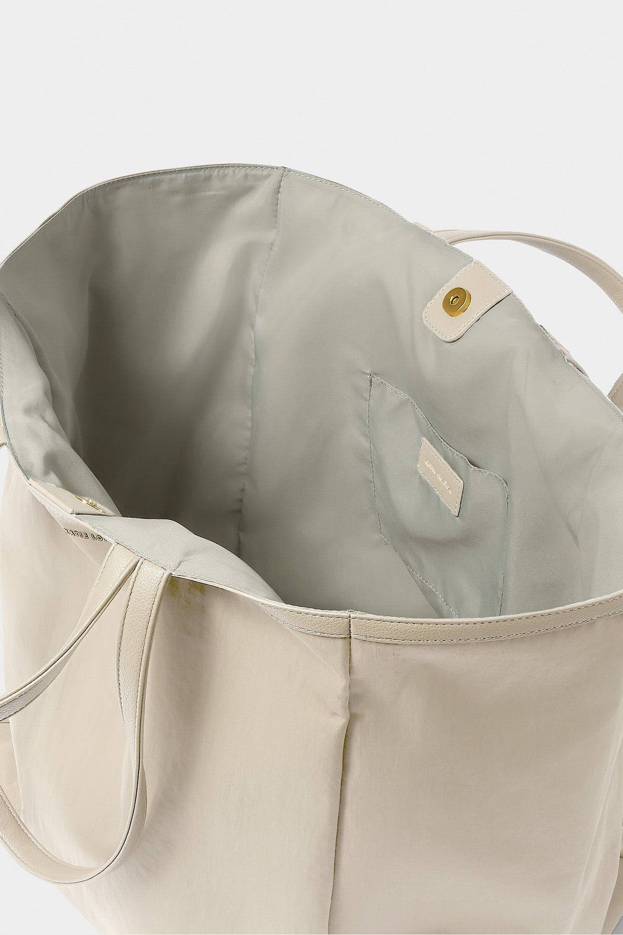 Katie Loxton Nylon-Luxe Oversized Tote Bag, Alternate, color, Grey