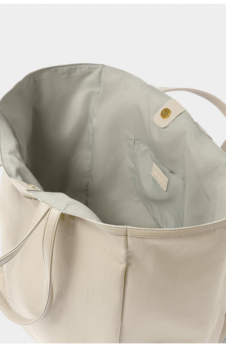 Katie Loxton Nylon-Luxe Oversized Tote Bag, Alternate, color, Grey