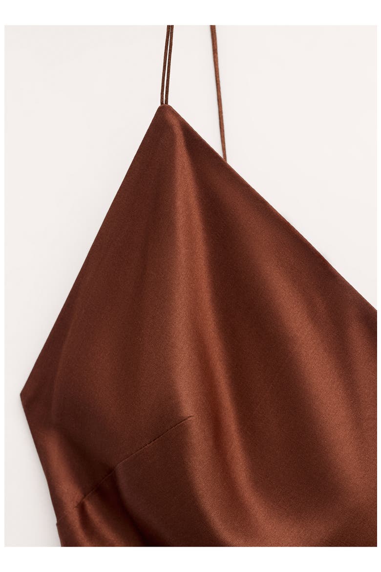 Satin Slipdress, Alternate, color, BURNT ORANGE