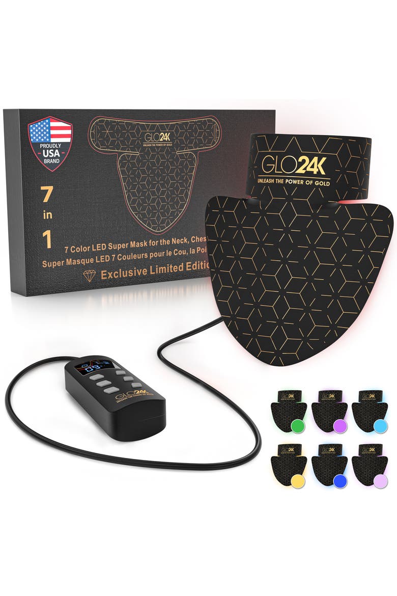 7 Color LED Super Mask for the Neck, Chest & Décolleté, Main, color, NONE