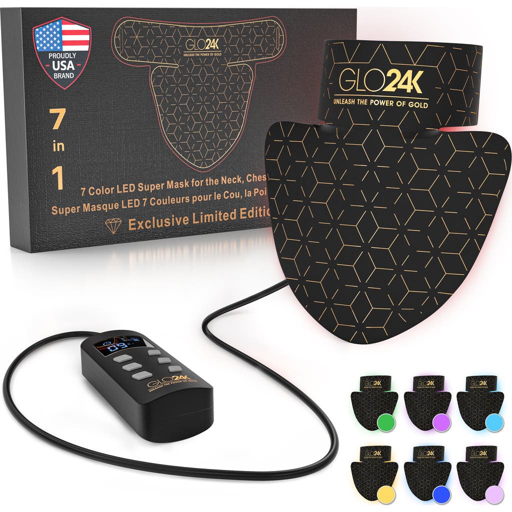 GLO24K UNLEASH THE POWER OF GOLD 7 Color LED Super Mask for the Neck, Chest & Décolleté in None  product