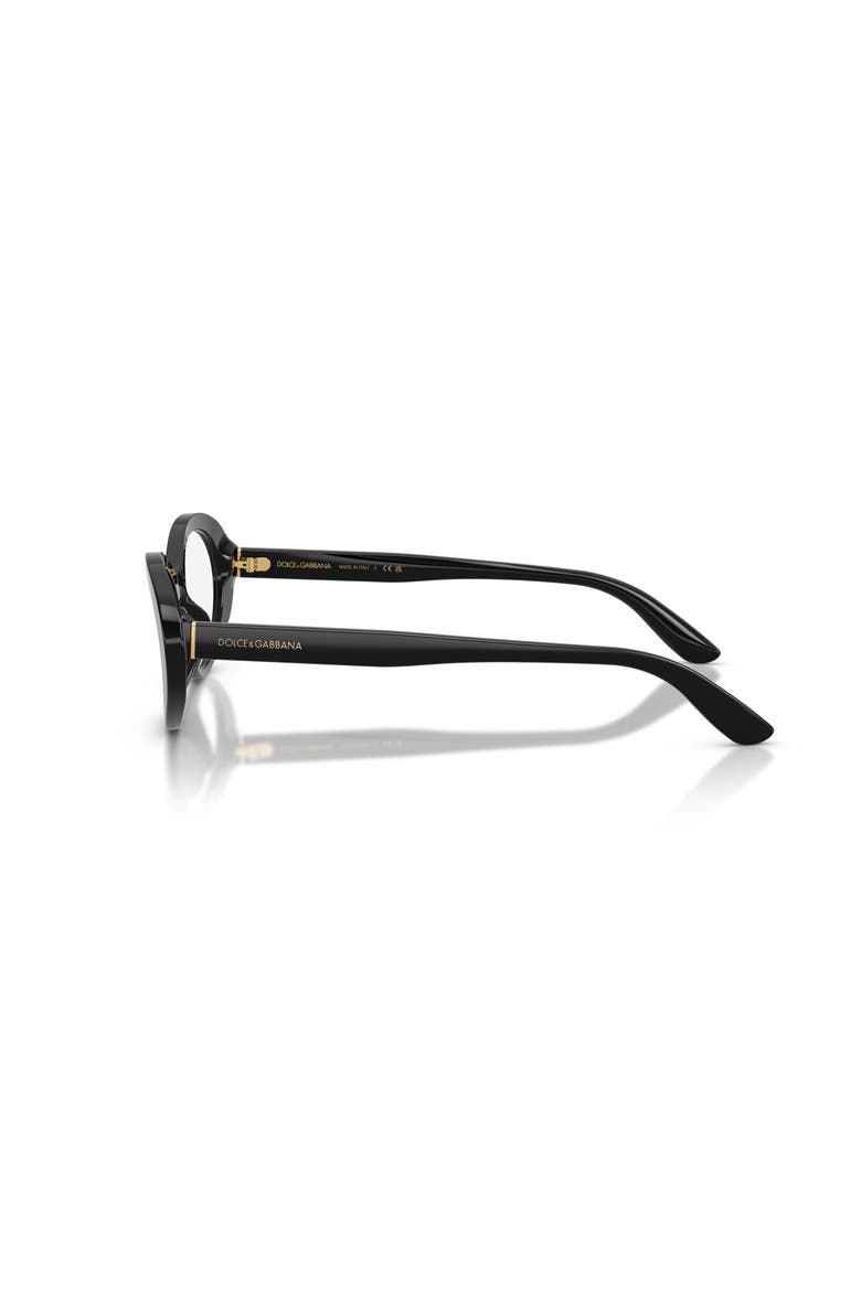 53mm Oval optical glasses, Alternate, color, Black