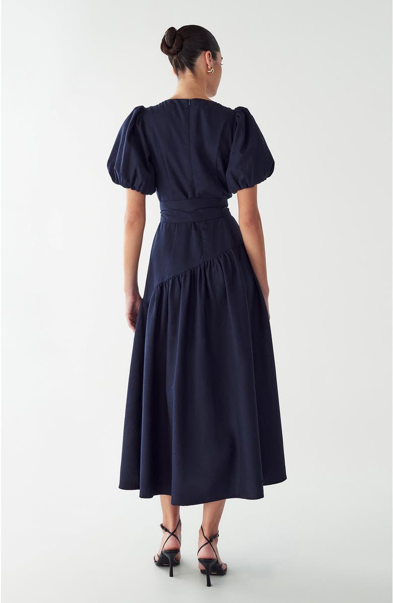 WILLA Elona Midi Dress, Alternate, color, Navy Blue