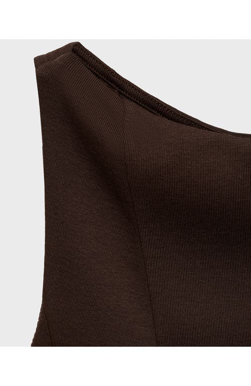 Mango Sleeveless Pleated Detailing Mini Dress In Brown