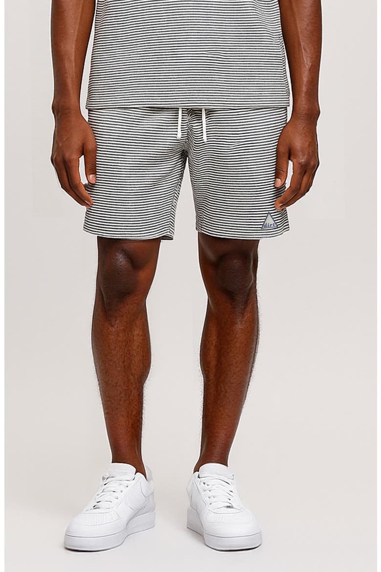 Vacay Stripe Drawstring Shorts, Main, color, WHITE/ GREEN