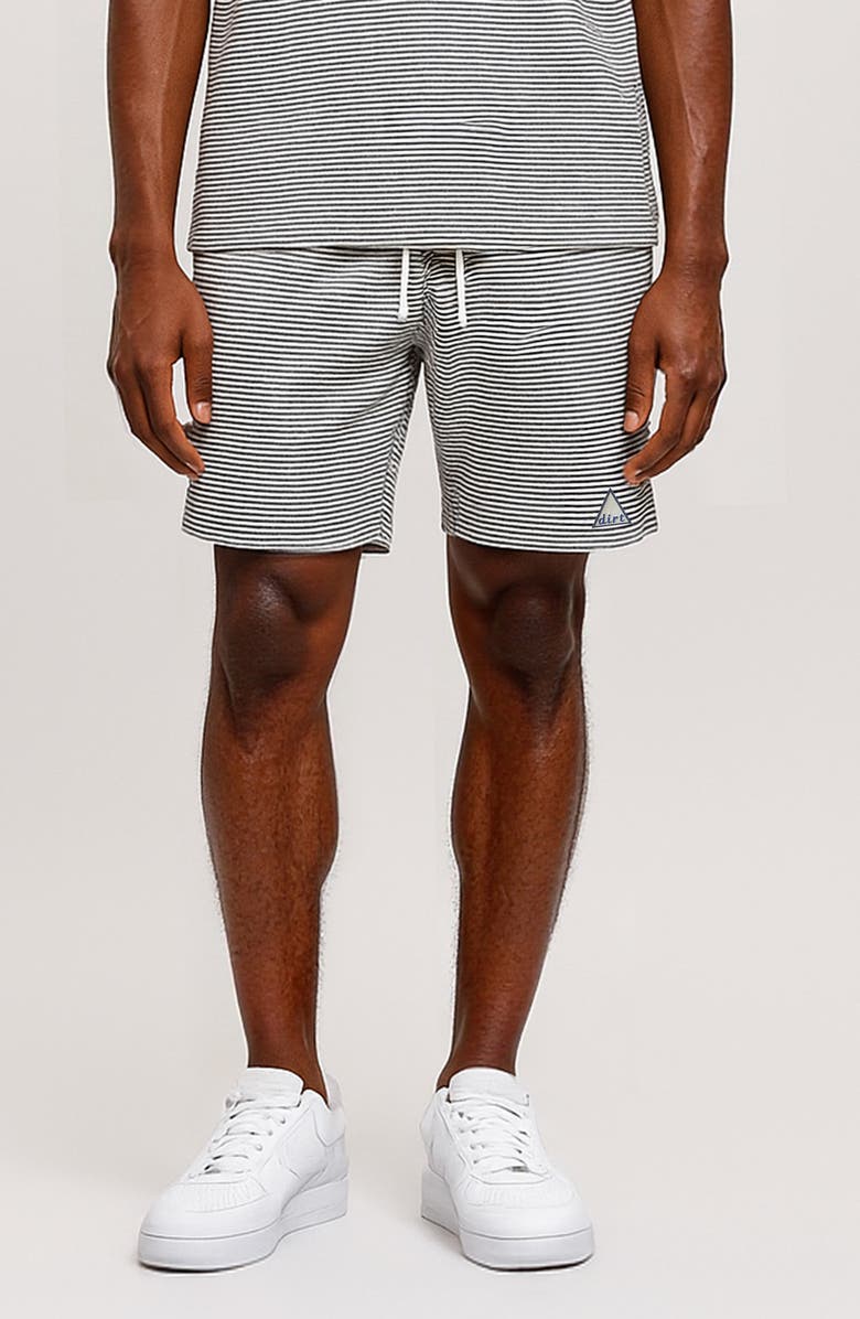 D.RT Vacay Stripe Drawstring Shorts, Main, color, White/ Green