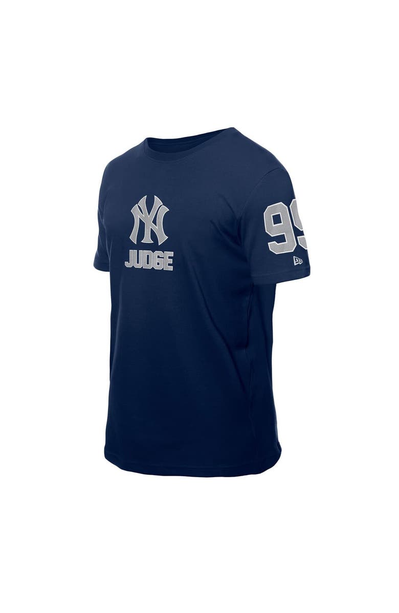 New Era Men's New Era Aaron Judge Navy New York Yankees Design Lab Name & Number T-Shirt, Alternate, color, Navy
