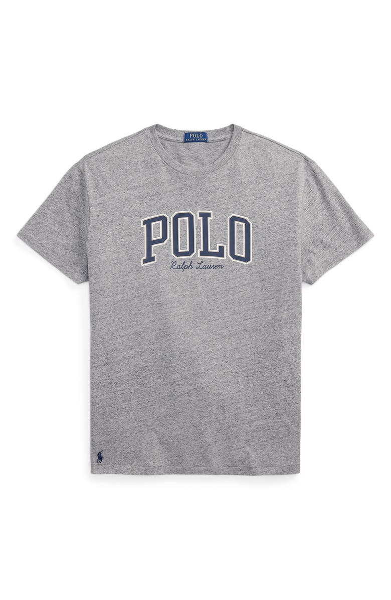 Polo Ralph Lauren Logo Graphic T-Shirt, Alternate, color, Dark Vintage Heather