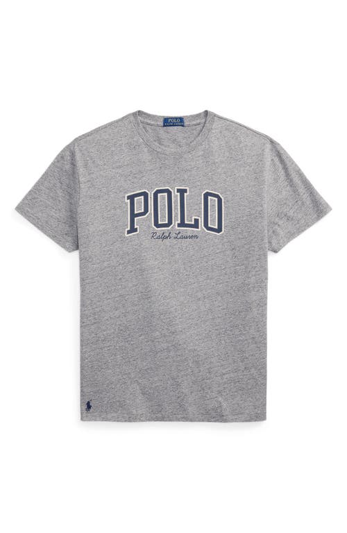 Polo Ralph Lauren Logo Graphic T-shirt In Gray