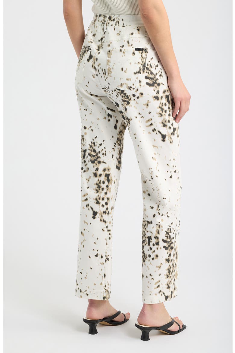 Pony Print Straight Leg Denim Leggings, Alternate, color, WHITE