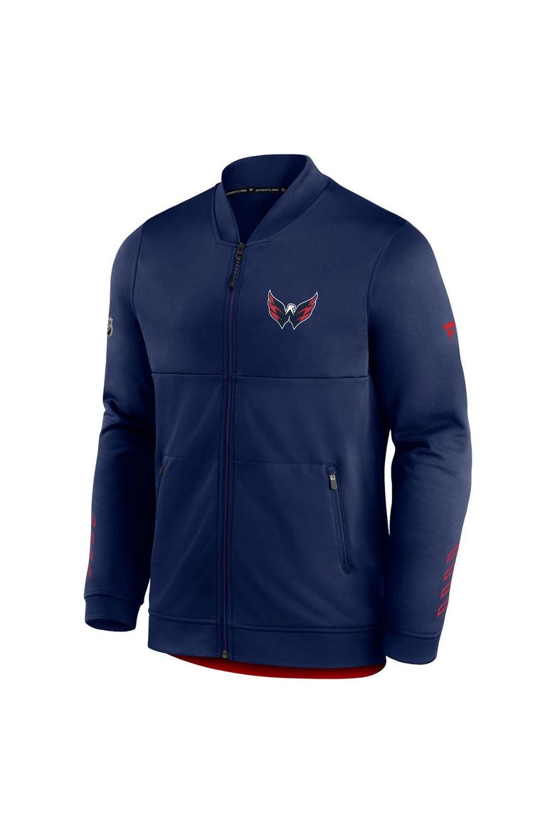 Men's Fanatics Branded Navy Washington Capitals Locker Room Full-Zip Jacket, Alternate, color, Navy