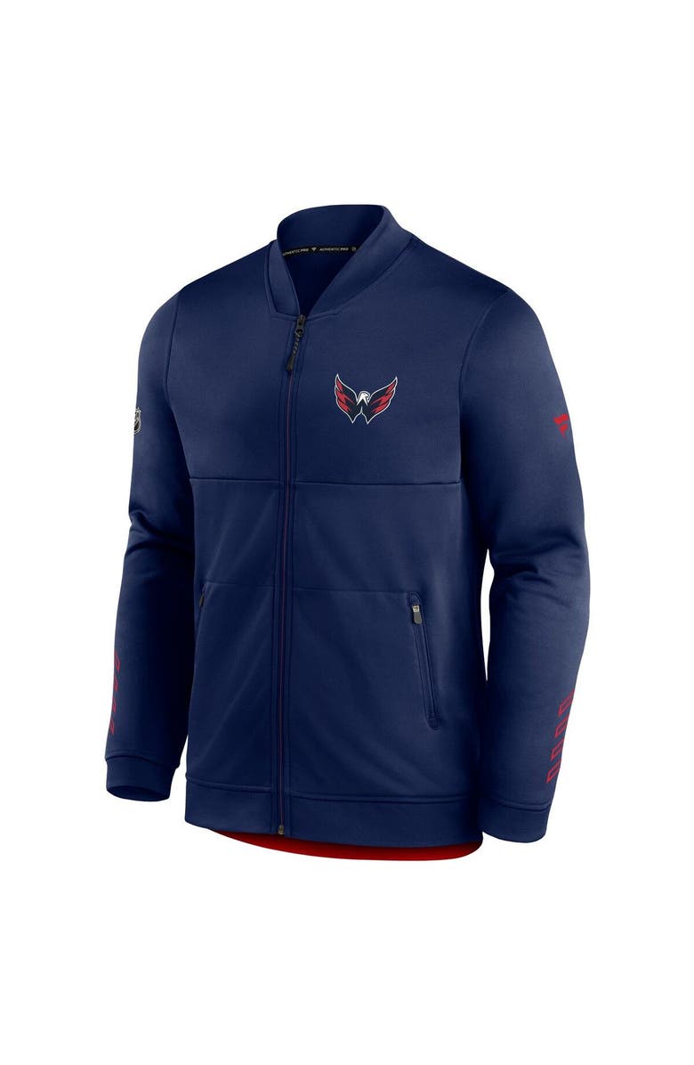 FANATICS Men's Fanatics Branded Navy Washington Capitals Locker Room Full-Zip Jacket, Alternate, color, Navy