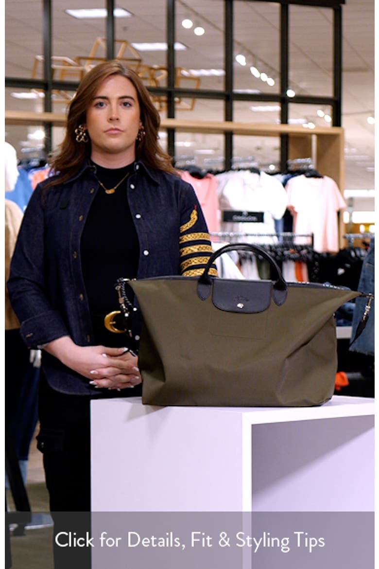 Large Le Pliage Energy Recycled Canvas Travel Duffle Bag video