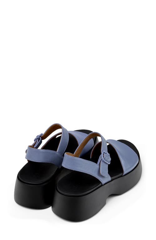 Camper Tasha Slingback Platform Sandal In Blue