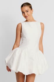 Six Stories Sleeveless Bubble Hem Mini Dress