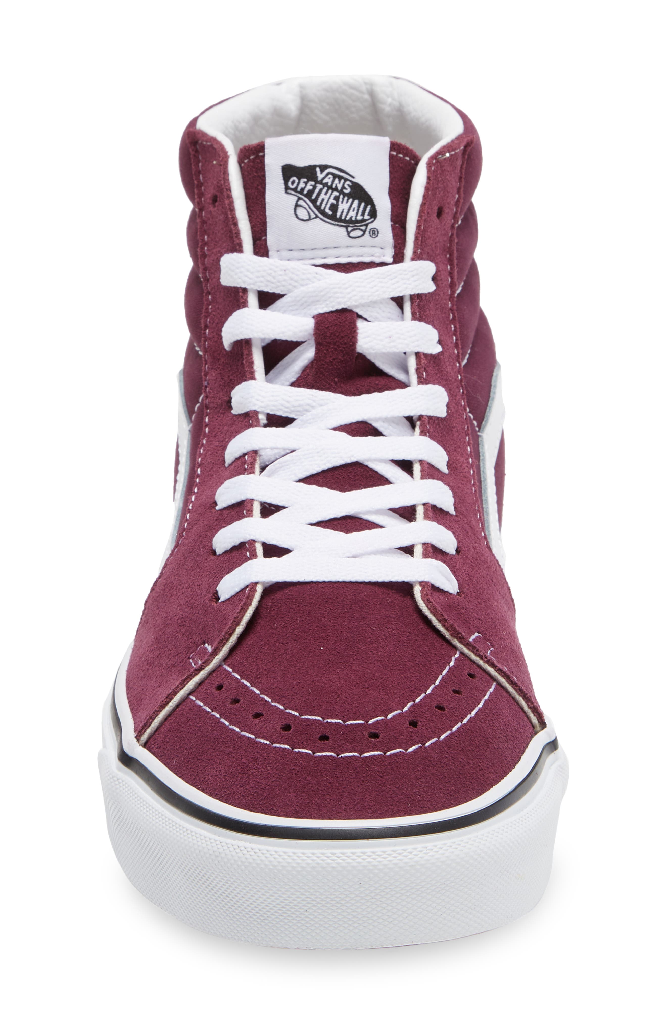 Sk8-Hi Sneaker, Alternate, color, GRAPE WINE/ TRUE WHITE