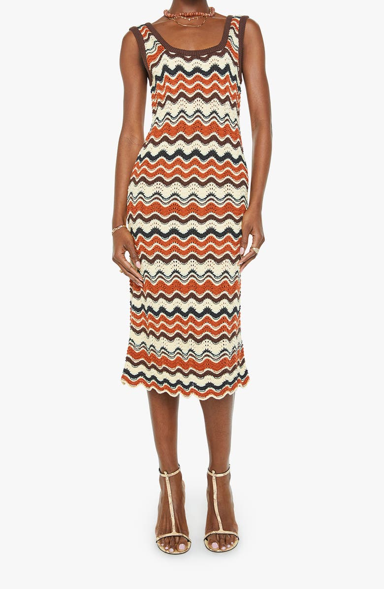 MOTHER Crochet Midi Dress, Main, color, 