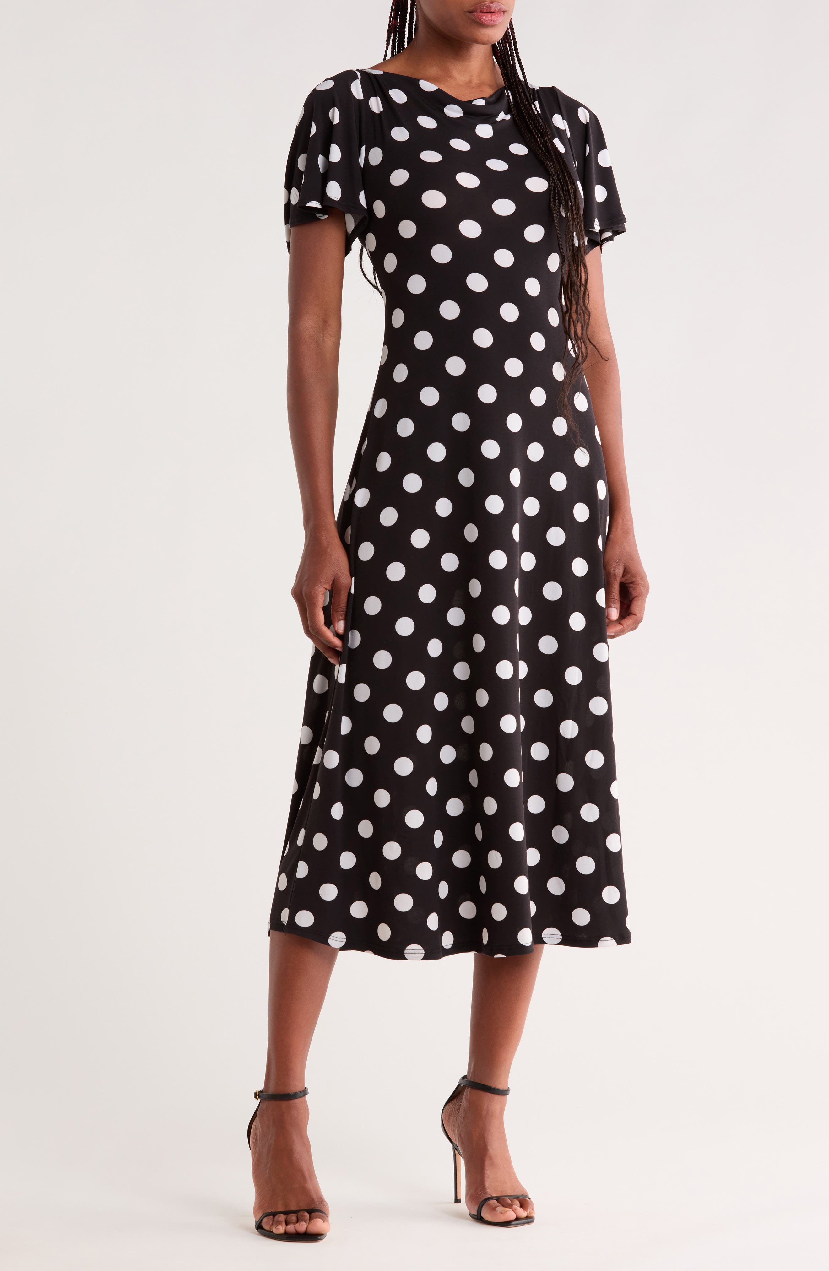 Flutter Sleeve Midi Dress