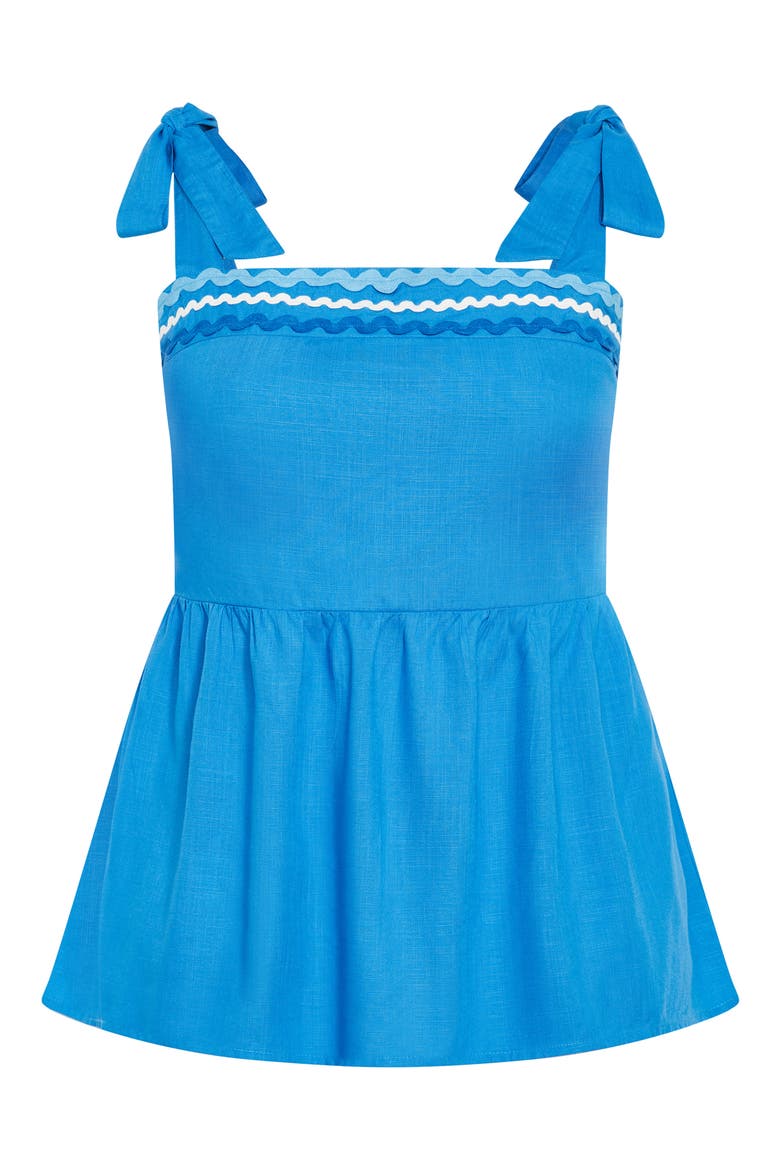 Paradiso Tie Strap Tank, Alternate, color, ICE BLUE